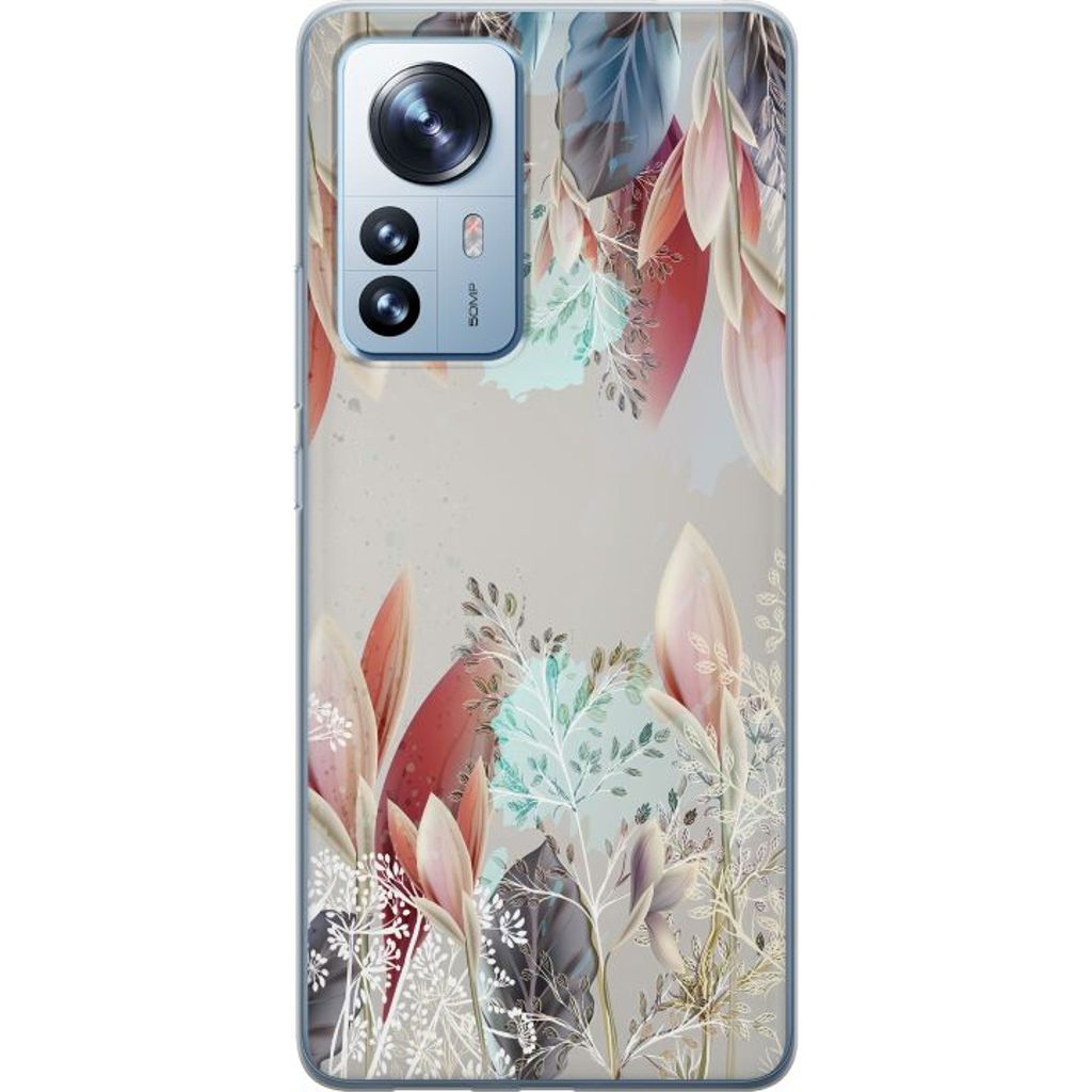 Xiaomi 12 Pro Gennemsigtigt Telefoncover Blommor