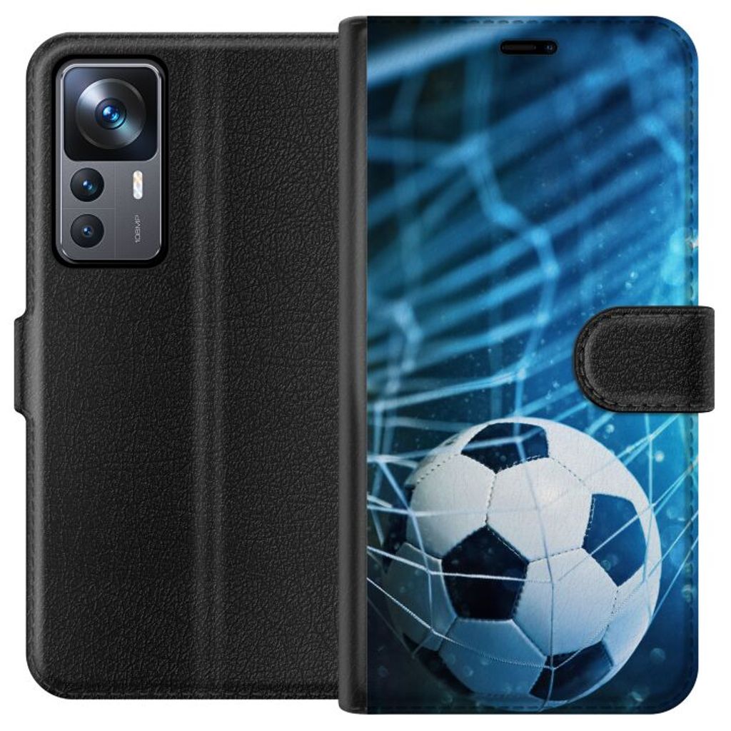 Xiaomi 12T Svart Plånboksfodral Fotboll