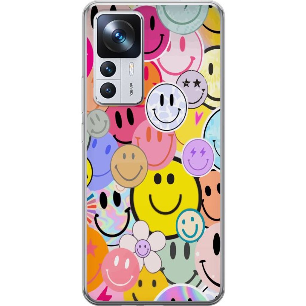 Xiaomi 12T Transparent Mobilskal Leende Ansikten