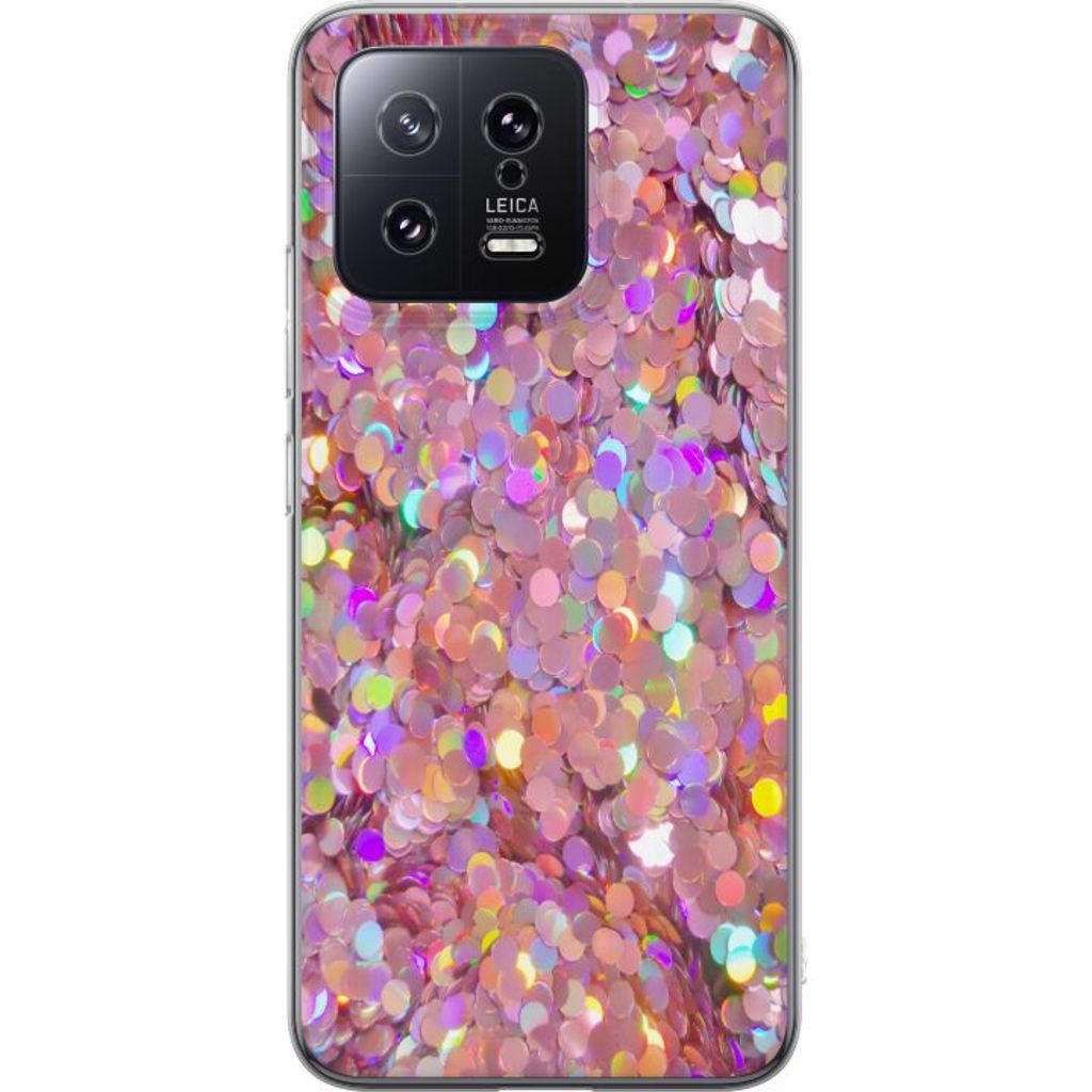 Xiaomi 13 Transparent Mobilskal Glitter