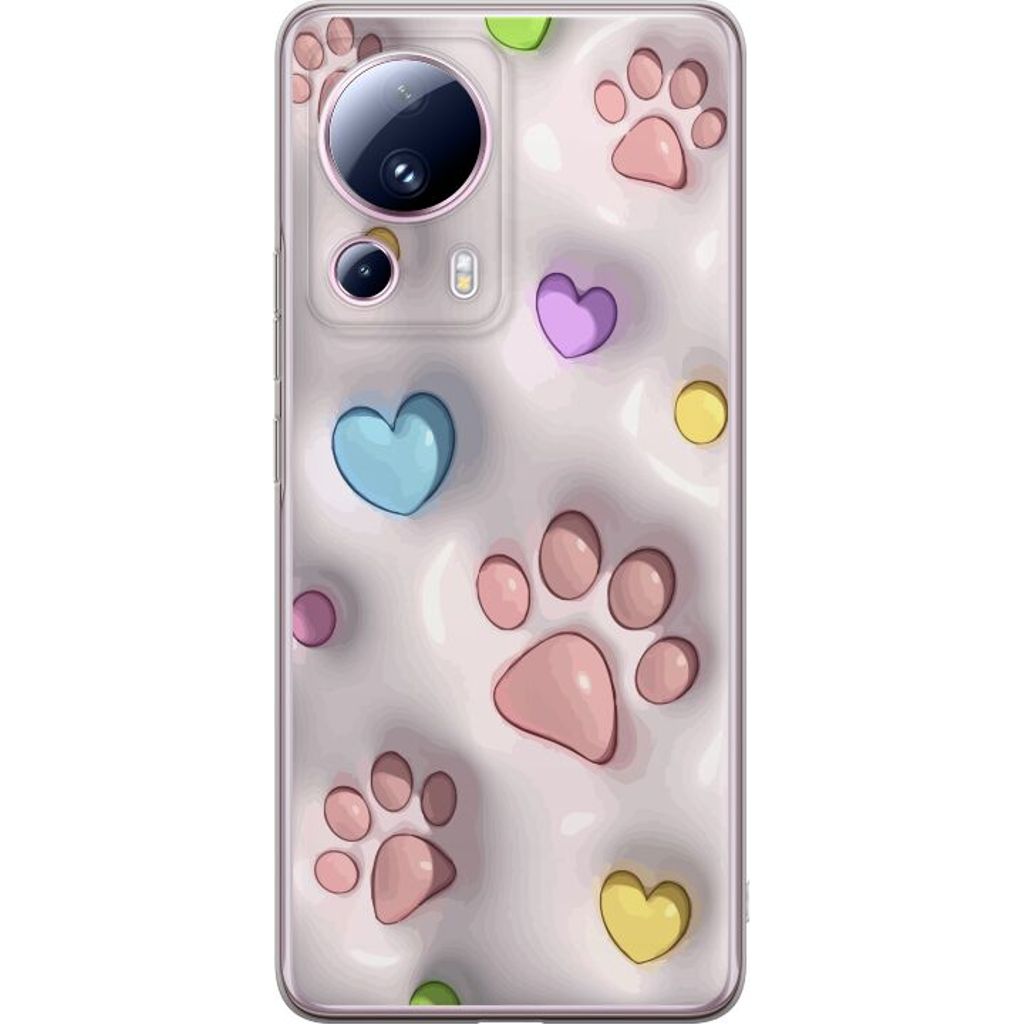 Xiaomi 13 Lite Gjennomsiktig Telefondeksel Fluffiga Tassar