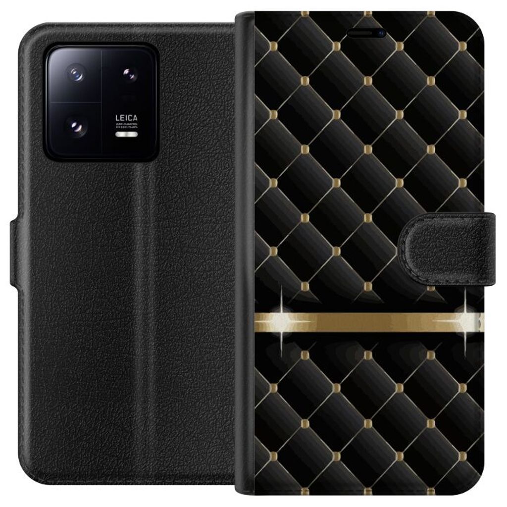Xiaomi 13 Pro Sort Lommebokdeksel Lyxigt