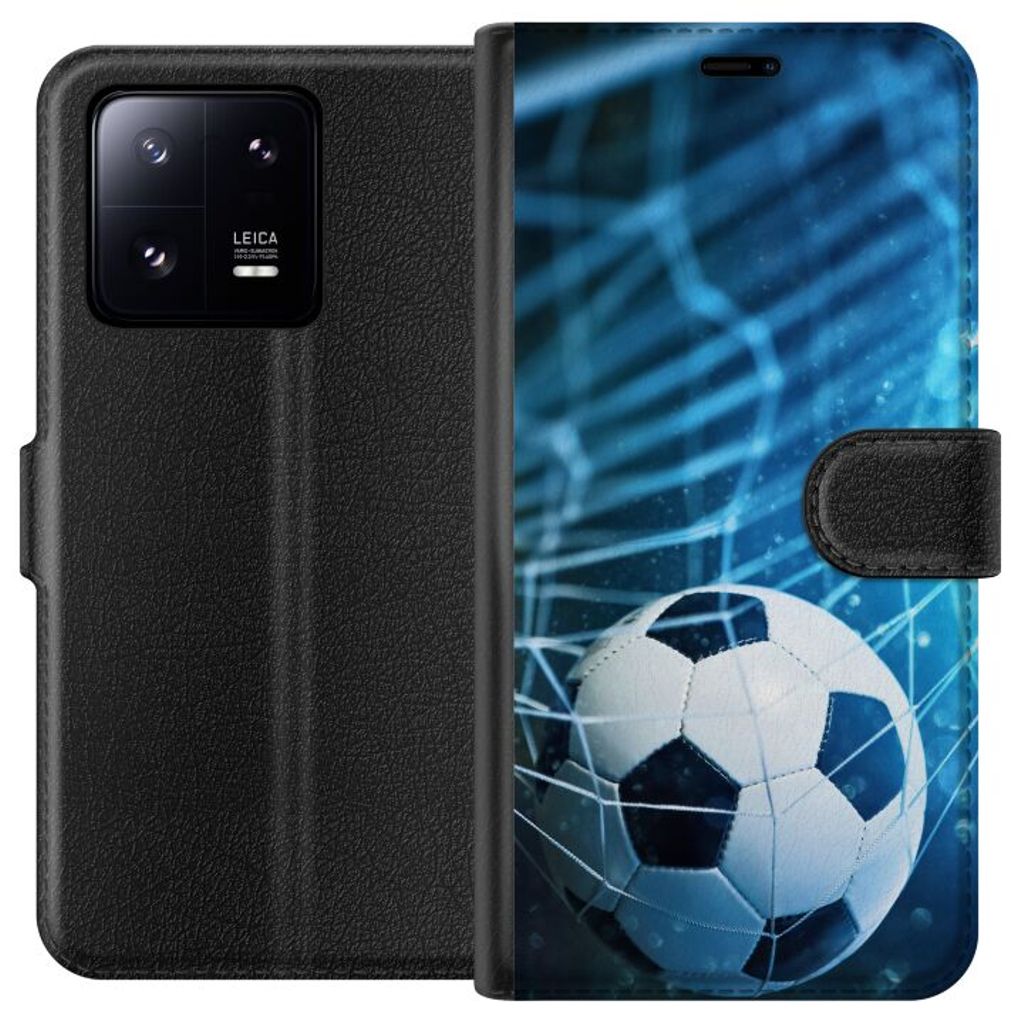 Xiaomi 13 Pro Svart Plånboksfodral Fotboll