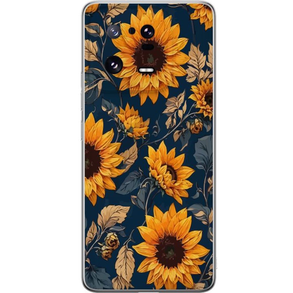 Xiaomi 13 Pro Transparent Mobilskal Solrosor