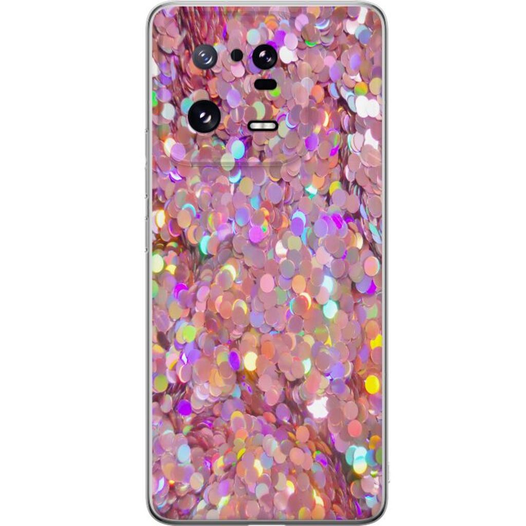 Xiaomi 13 Pro Transparent Mobilskal Glitter