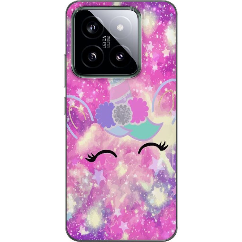 Xiaomi 14 Transparent Mobilskal Glad Enhörning