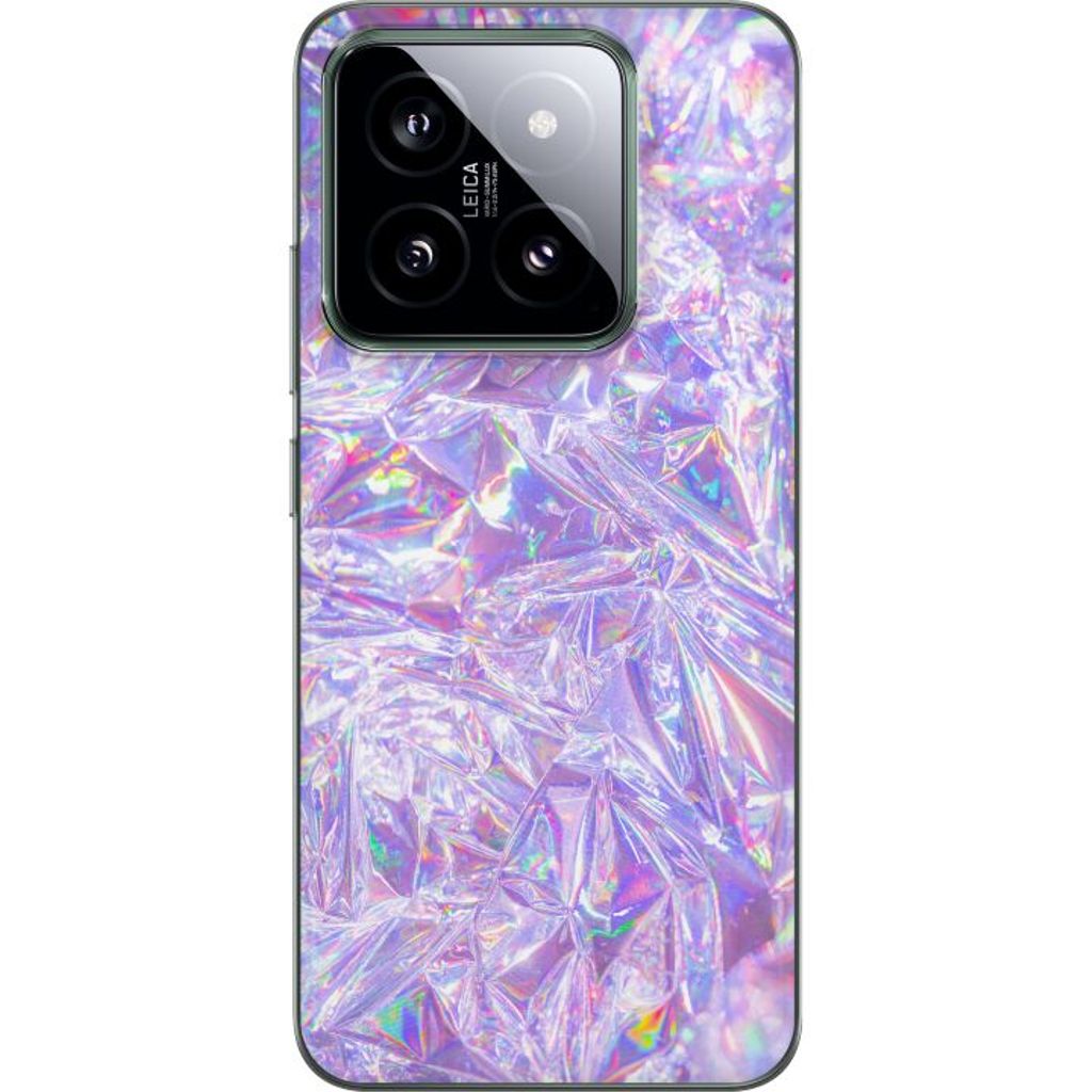 Xiaomi 14 Transparent Mobilskal Glitter
