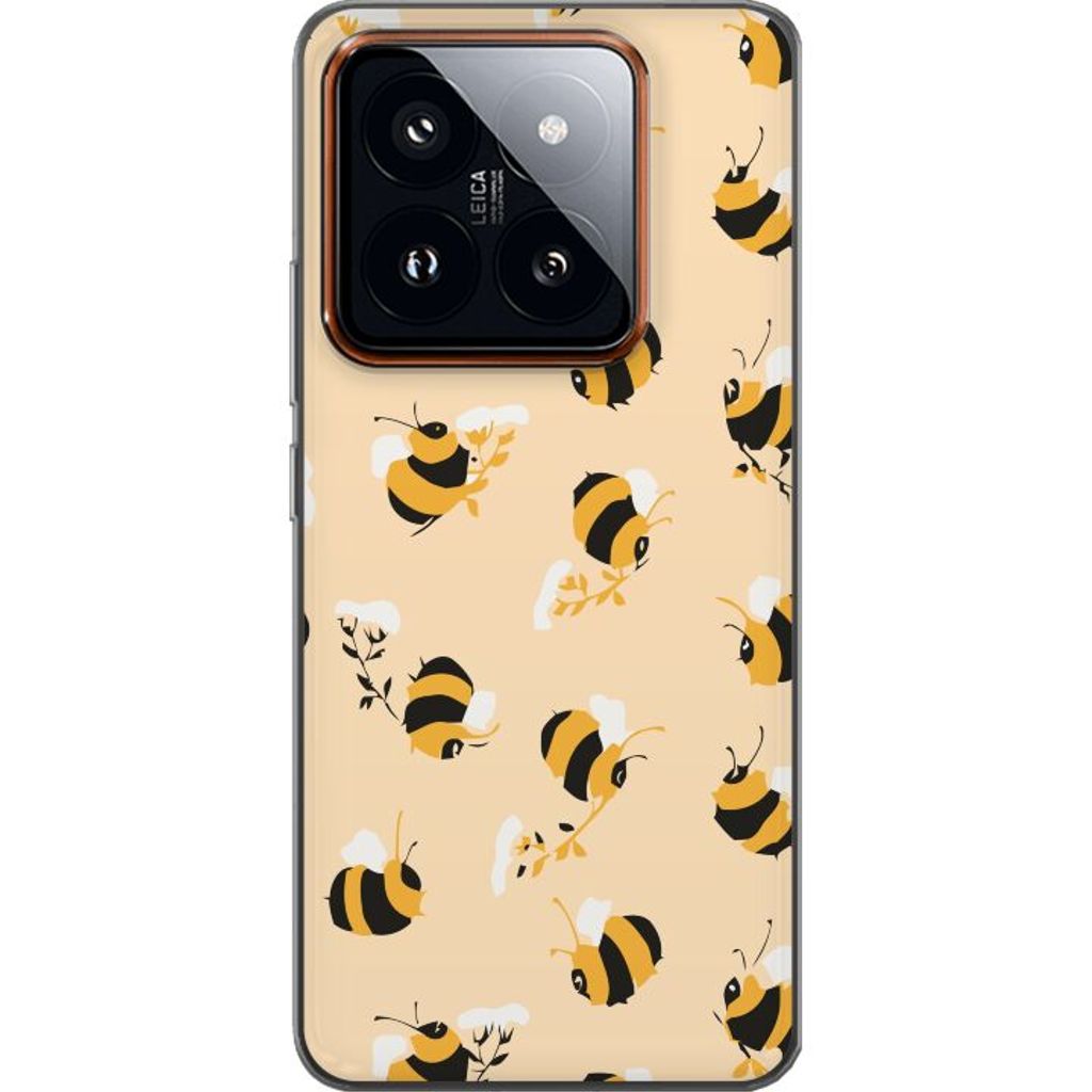 Xiaomi 14 Pro Transparent Mobilskal Humlor