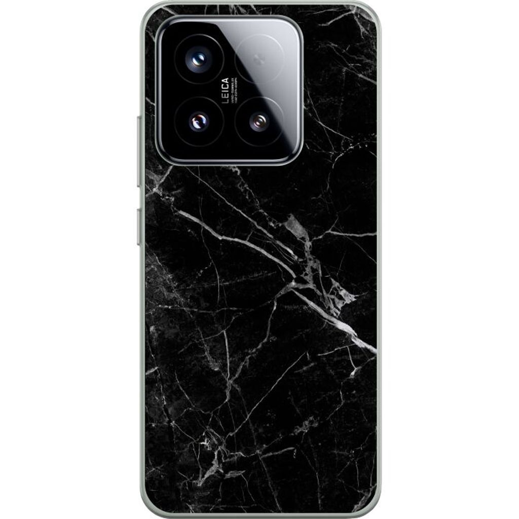 Xiaomi 15 Läpinäkyvä Puhelinkotelo Svart marmor