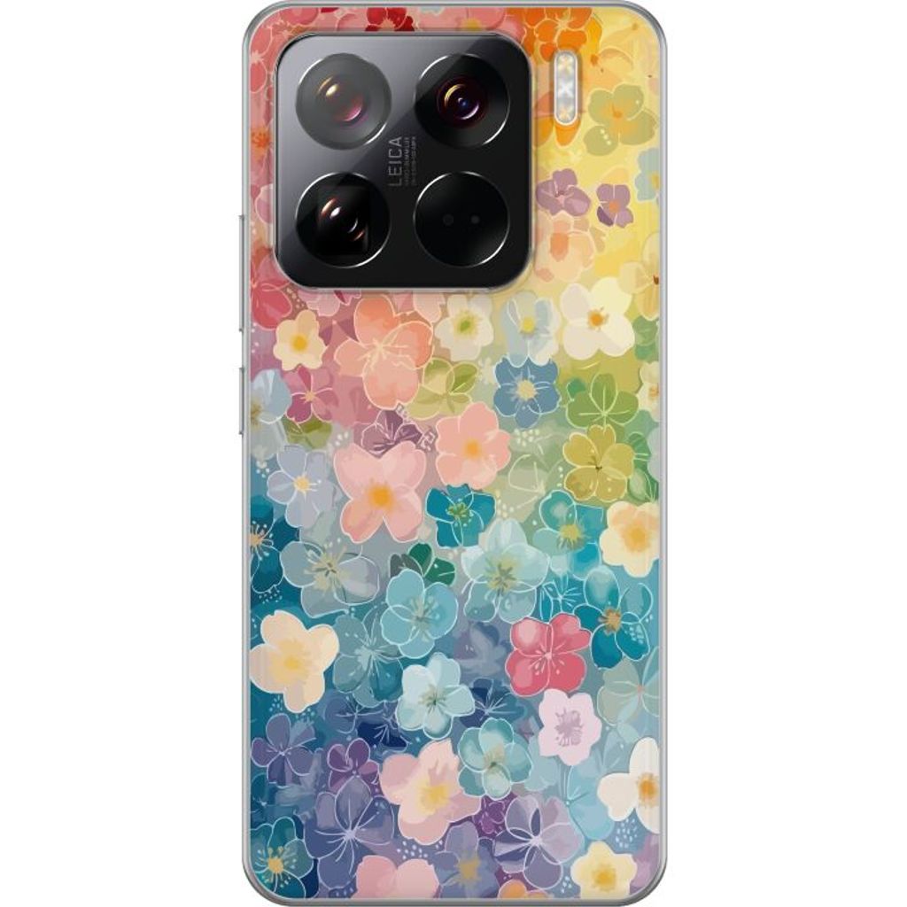 Xiaomi 15 Pro Transparent Mobilskal Miniatyrblommor