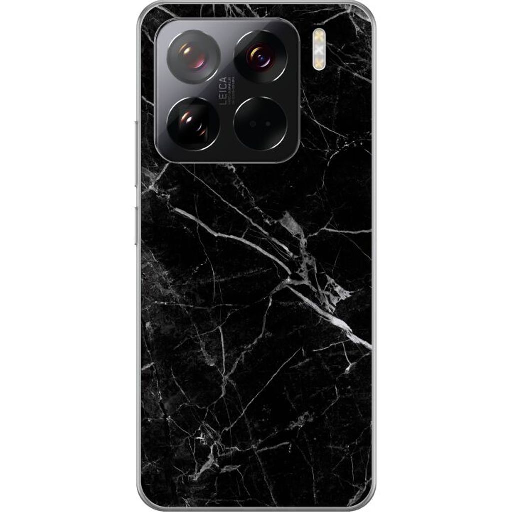 Xiaomi 15 Pro Läpinäkyvä Puhelinkotelo Svart marmor