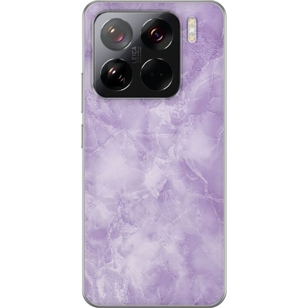 Xiaomi 15 Pro Läpinäkyvä Puhelinkotelo Lila marmor