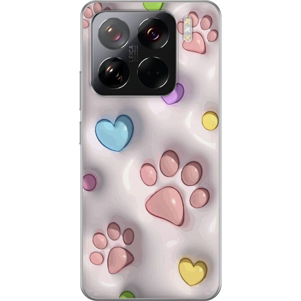 Xiaomi 15 Pro Läpinäkyvä Puhelinkotelo Fluffiga Tassar