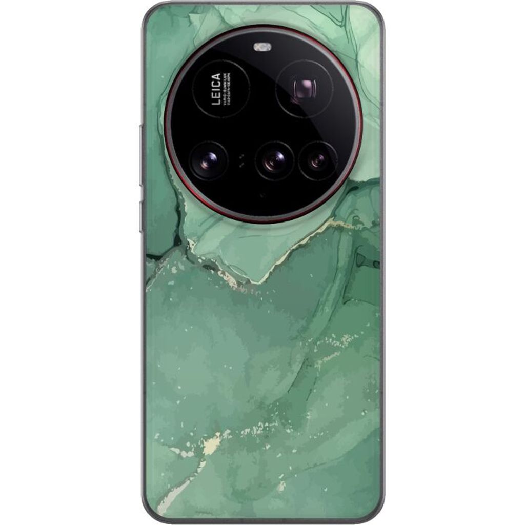 Xiaomi 15 Ultra Läpinäkyvä Puhelinkotelo Grön Marmor