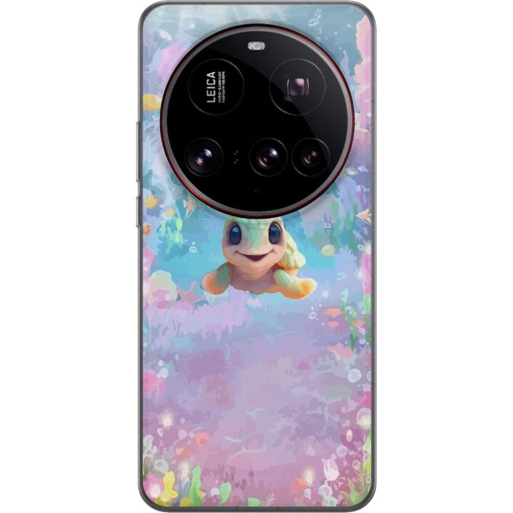 Xiaomi 15 Ultra Transparent Mobilskal Glad Sköldpadda