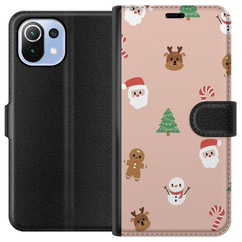 Xiaomi Mi 11 Lite Sort Tegnebogsetui Klassisk Julfest