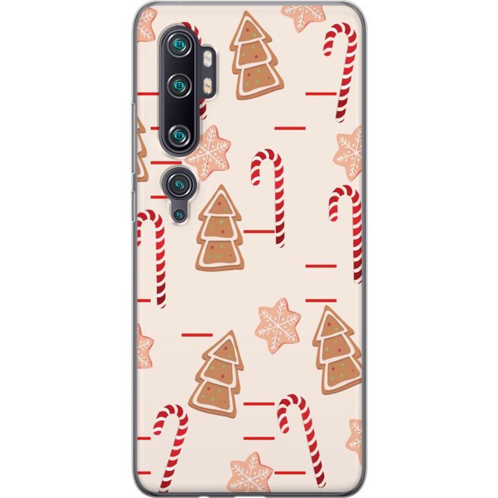 Xiaomi Mi Note 10 Pro Transparent Mobilskal Julens Godisglädje