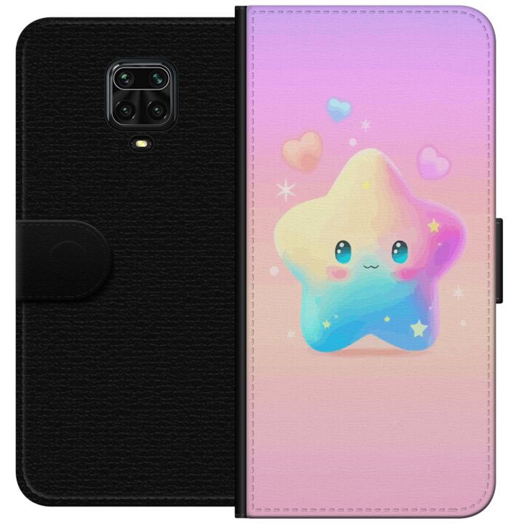 Xiaomi Redmi Note 9 Pro Svart Plånboksfodral Stolt Stjärna