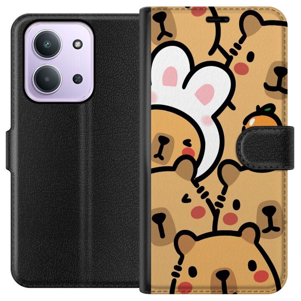 Xiaomi Redmi 15C Svart Plånboksfodral Kapivara