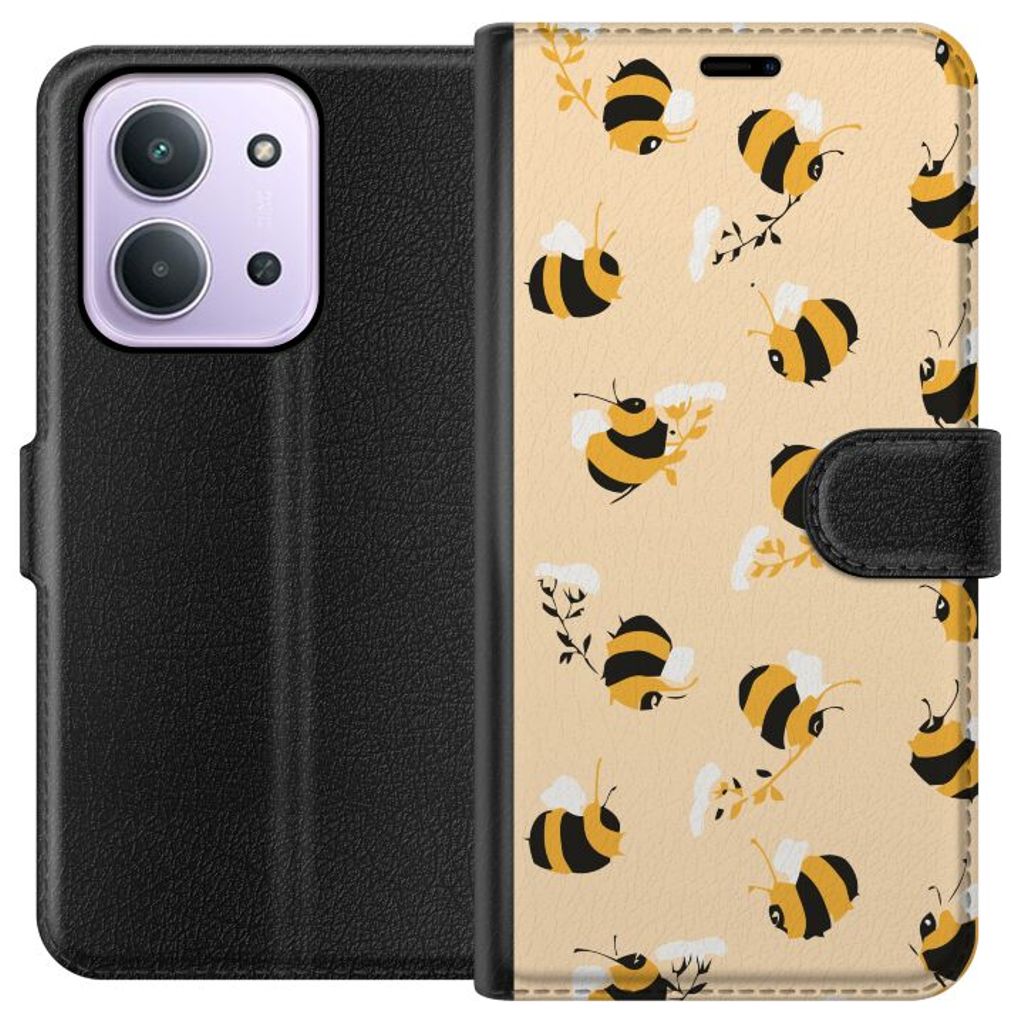 Xiaomi Redmi 15C Sort Tegnebogsetui Humlor