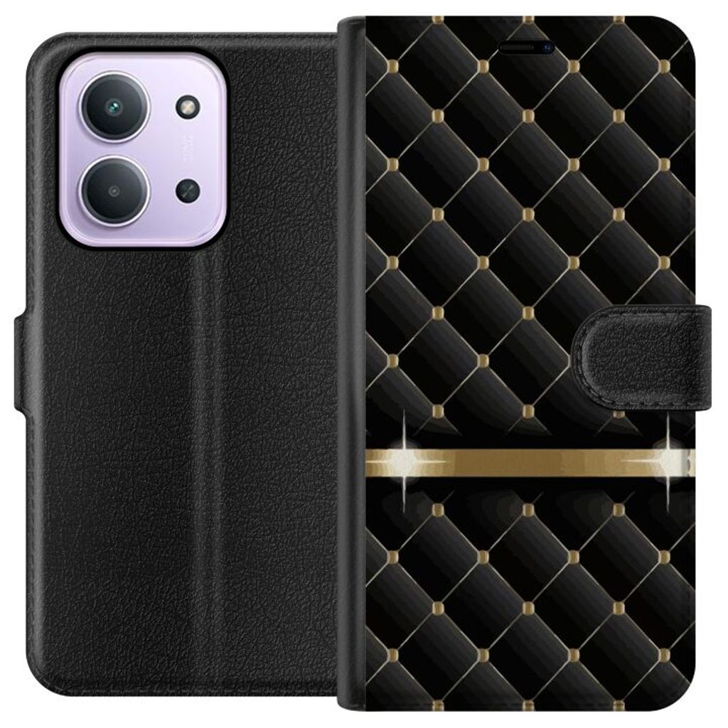 Xiaomi Redmi 15C Sort Tegnebogsetui Lyxigt