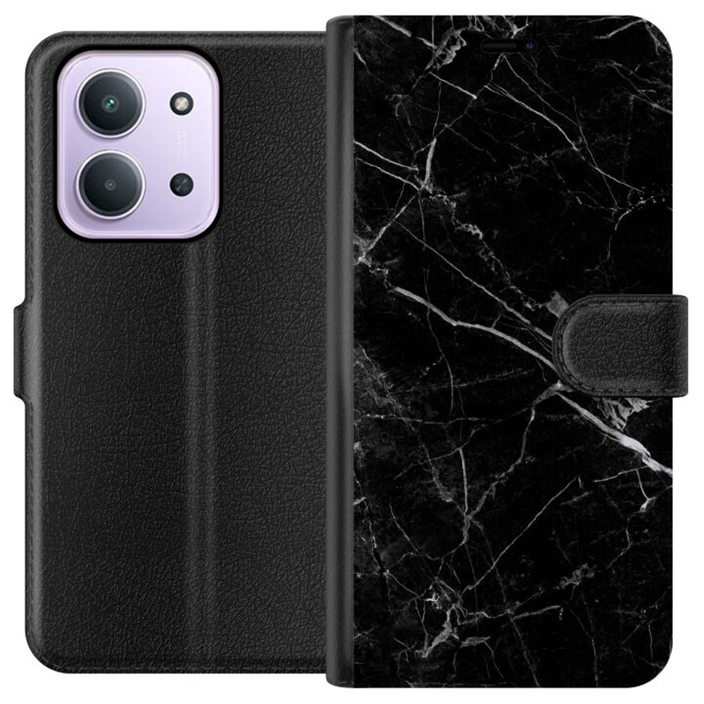 Xiaomi Redmi 15C Sort Tegnebogsetui Svart marmor