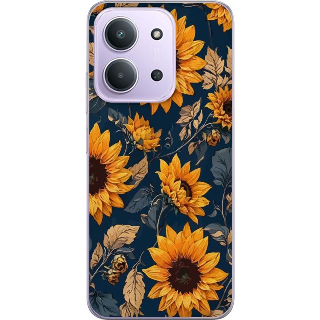 Xiaomi Redmi 15C Läpinäkyvä Puhelinkotelo Solrosor