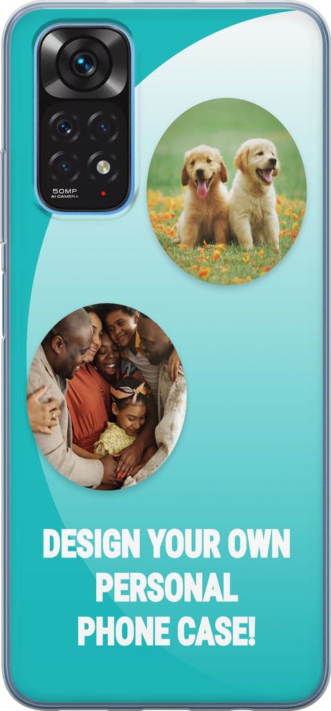 Designa ditt eget Xiaomi Redmi Note 11 Genomskinligt Skal