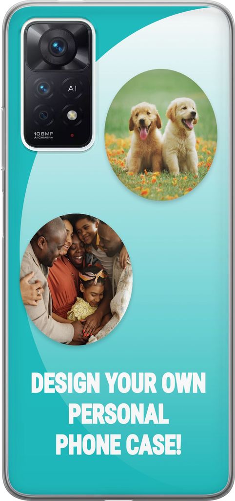 Suunnittele omat Xiaomi Redmi Note 11 Pro Läpinäkyvä kuori