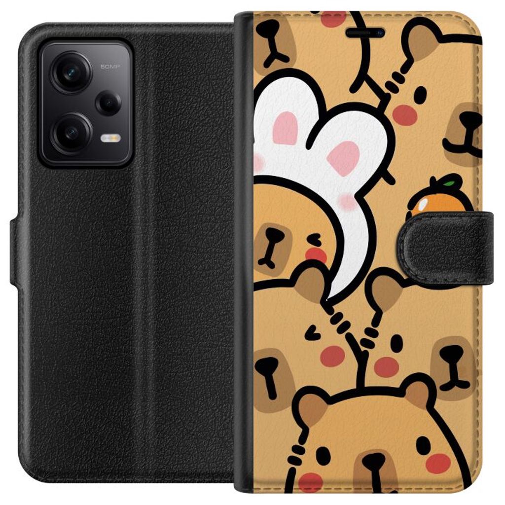 Xiaomi Redmi Note 12 Pro Svart Plånboksfodral Kapivara