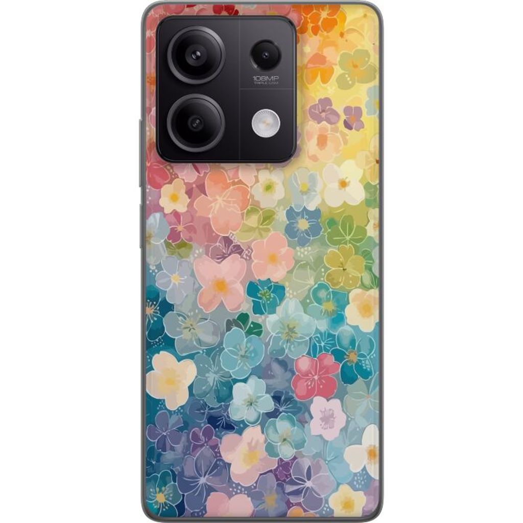 Xiaomi Redmi Note 13 Pro Transparent Mobilskal Miniatyrblommor