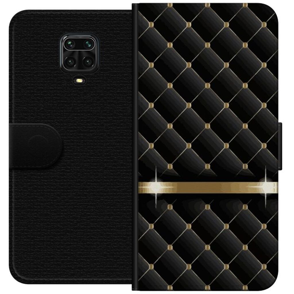 Xiaomi Redmi Note 9S Svart Plånboksfodral Lyxigt