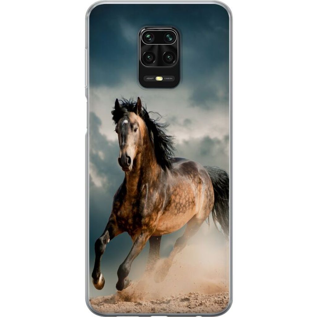 Xiaomi Redmi Note 9S Transparent Mobilskal Springande Häst