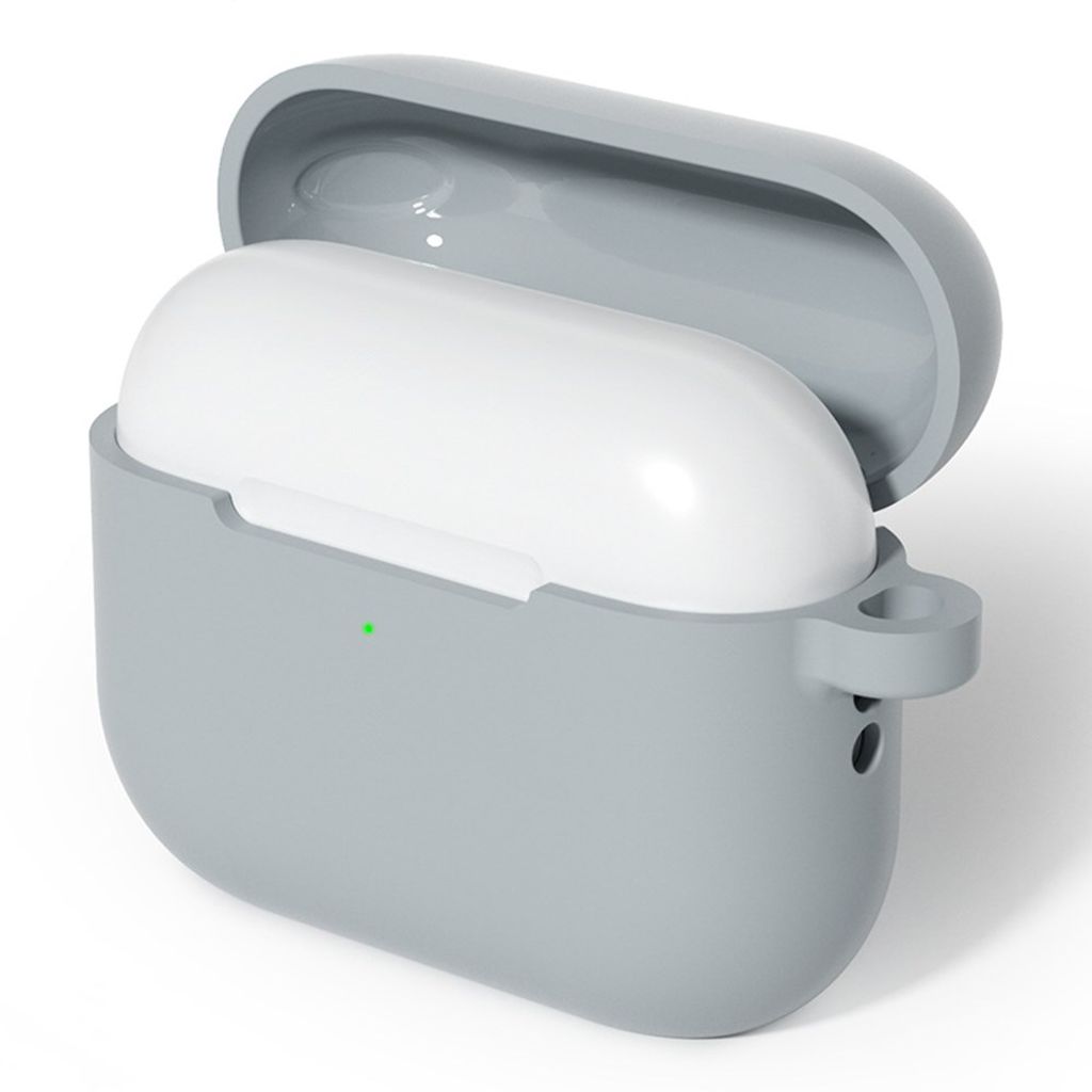 Apple AirPods Pro 3 Silikone Cover i Silikone med Karabinhage - Grå