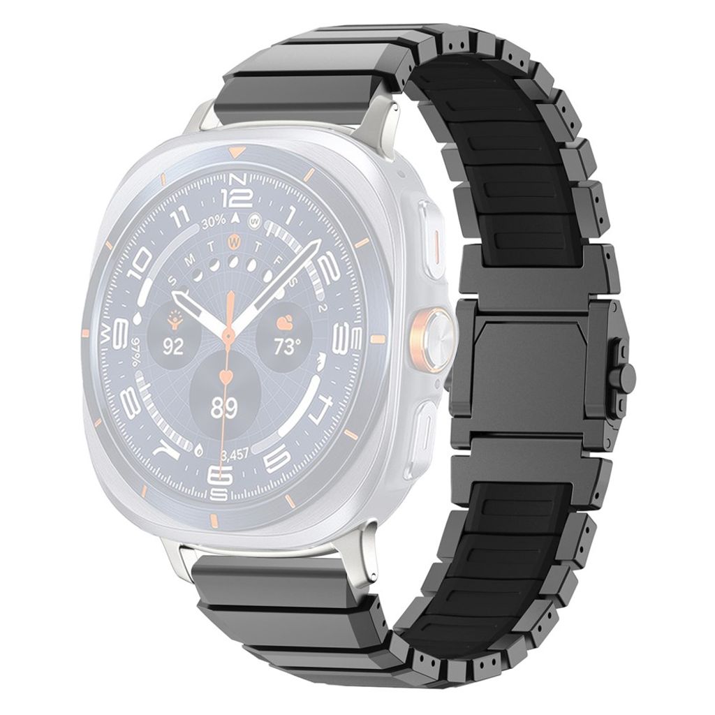 Samsung Galaxy Watch Ultra2 Klokkerem i titan og silikon - Svart