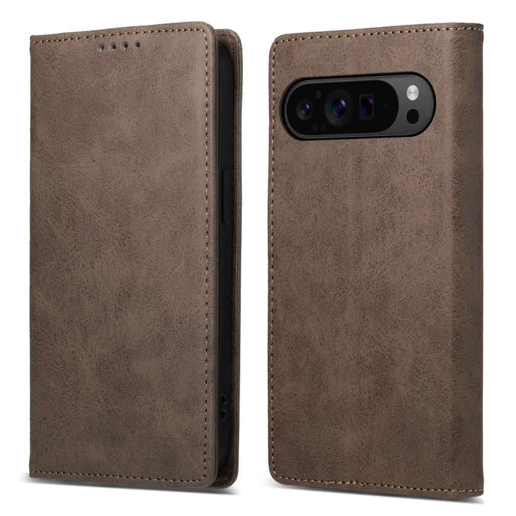 Google Pixel 11 / 11 Pro Plånboksfodral i PU-läder - Brun