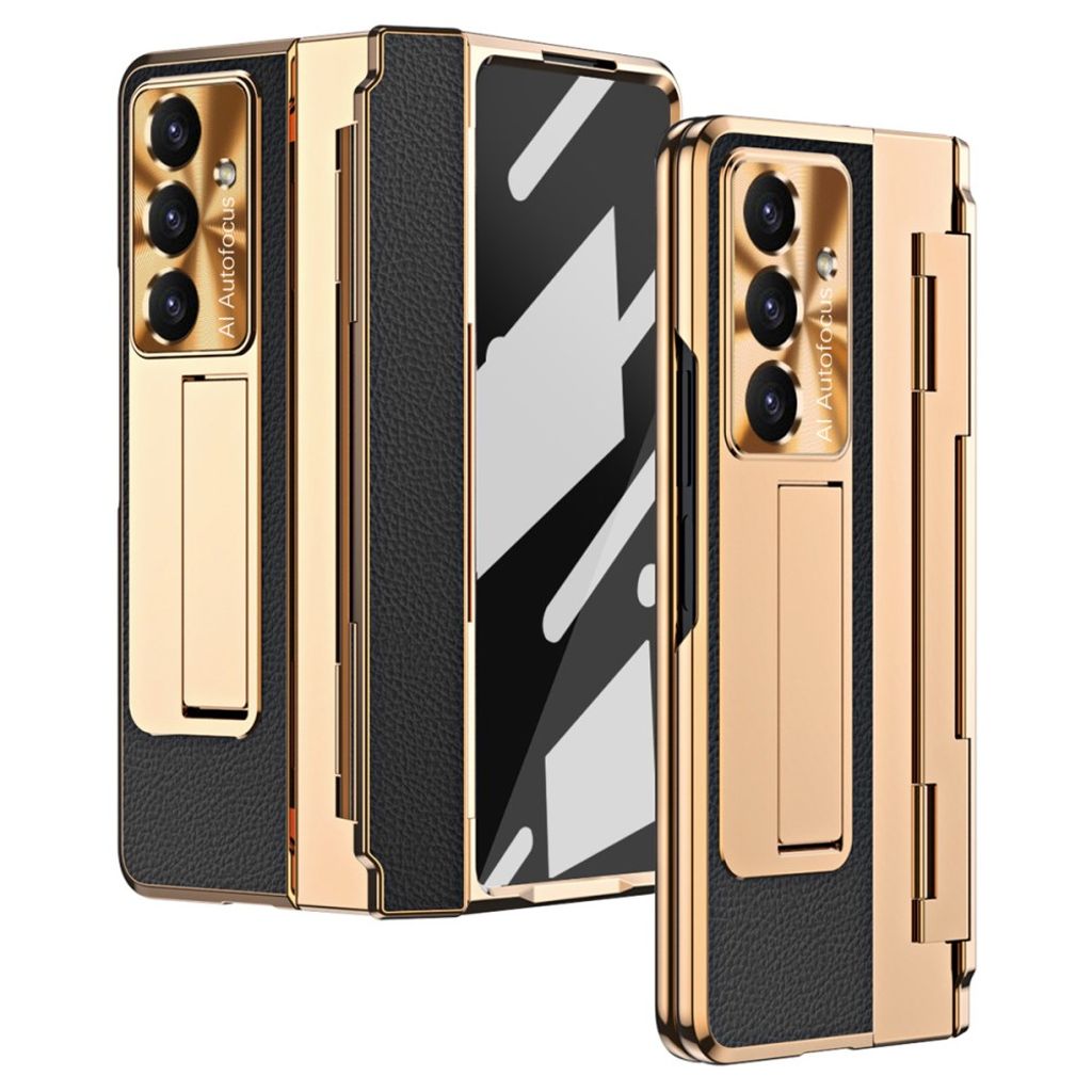 Samsung Galaxy Z Fold7 5G Skal med skärmskydd - Gul + Svart
