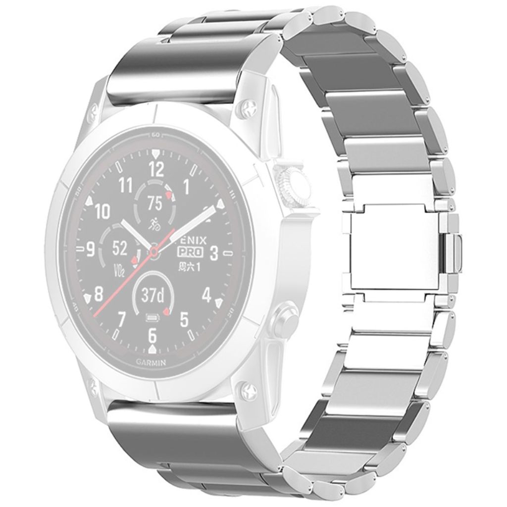 Garmin Fenix 7 etc. Klockarmband med magnetisk stängning - Silver