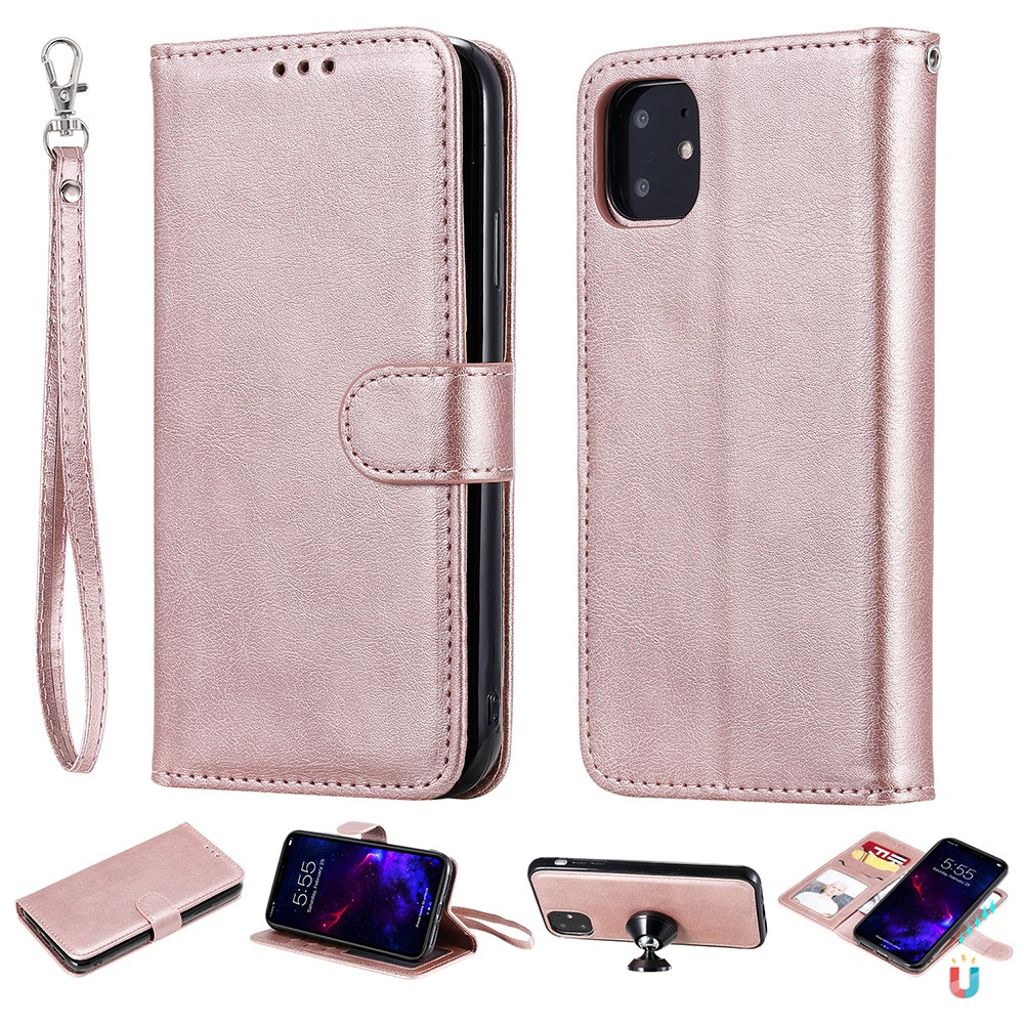iPhone 11 Etui med Bærestrop - Rose guld