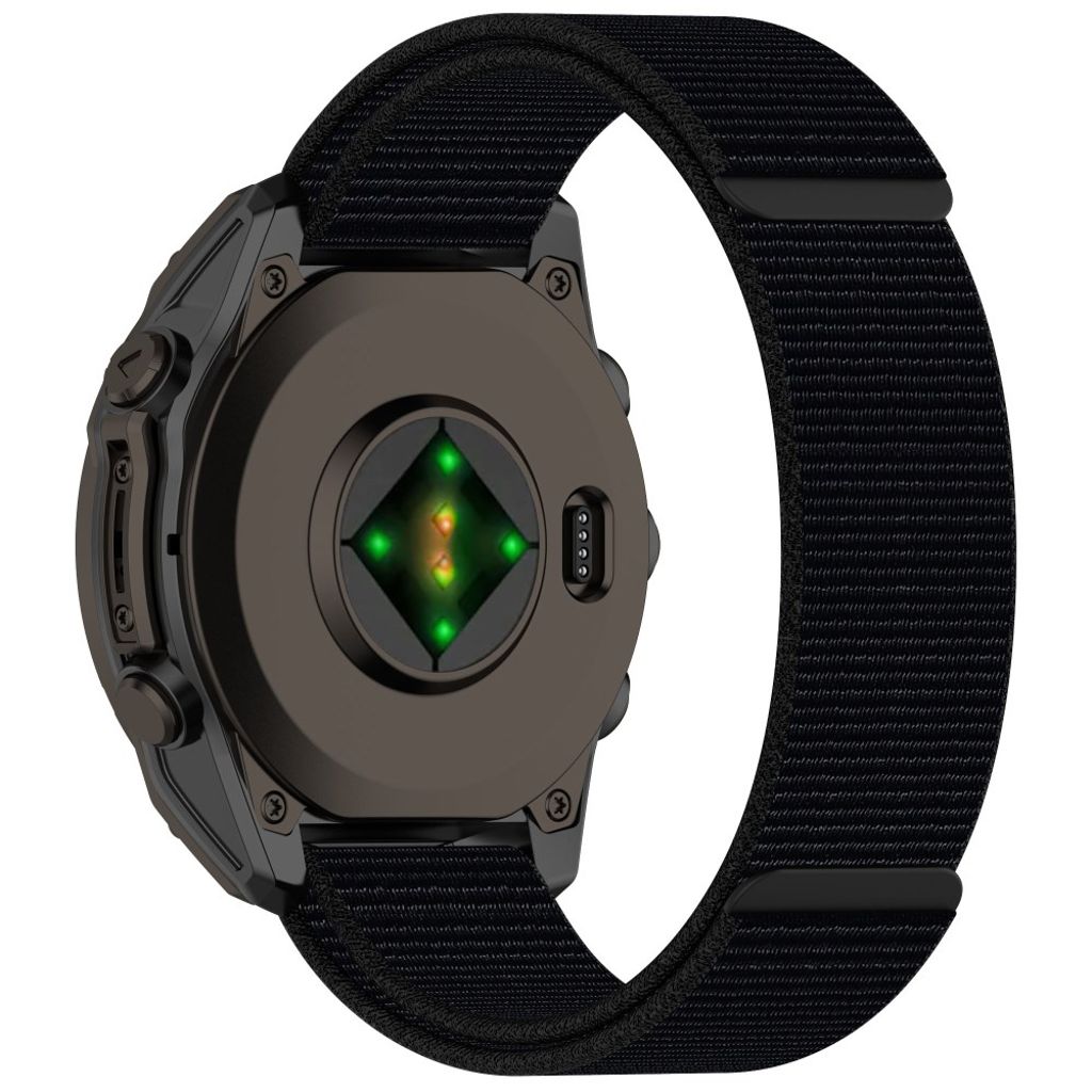 Garmin Fenix 8 47mm osv. Urrem i Nylon - Sort