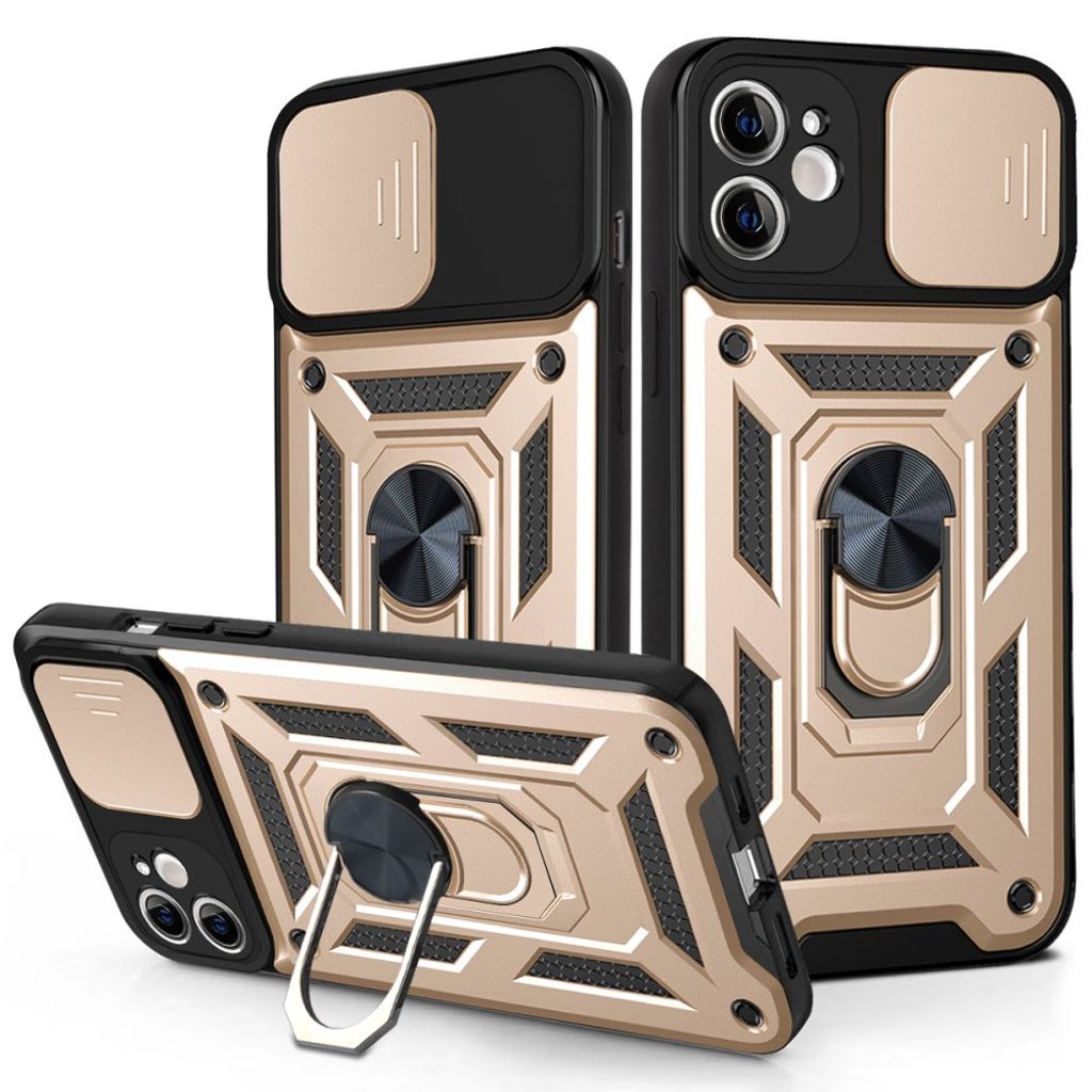 iPhone 11 Kuori Sormuksenpidike - Kulta