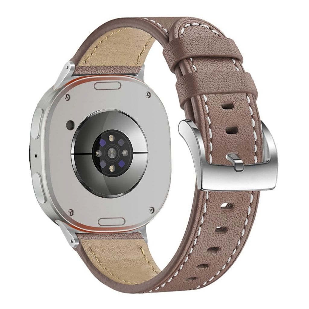 Samsung Galaxy Watch8 44 mm jne. Kellonranneke, Nahkaa - vaalean ruskea