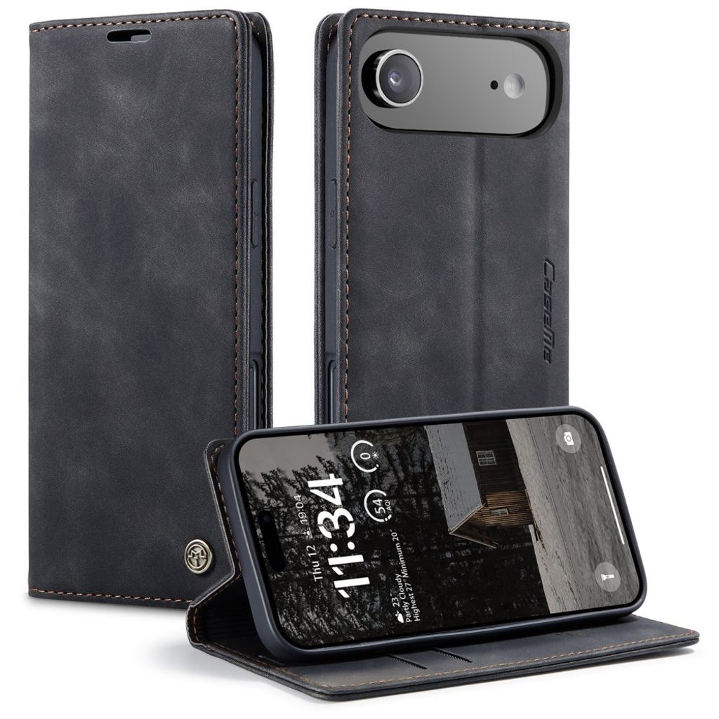 CASEME iPhone Air Plånboksfodral med Kortfack - Svart