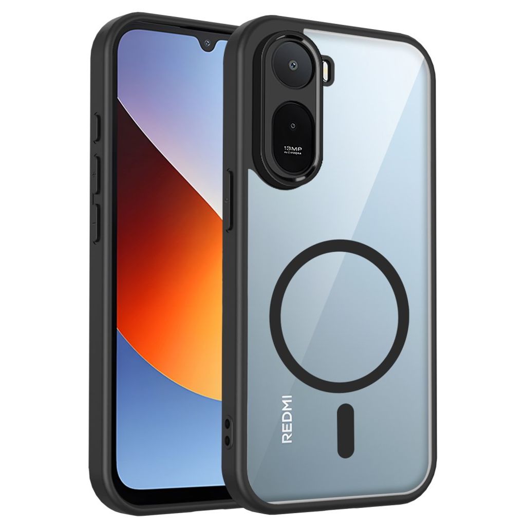 Xiaomi Redmi A7 Pro/Poco C85x 5G MagSafe-kompatibelt Skal - Svart