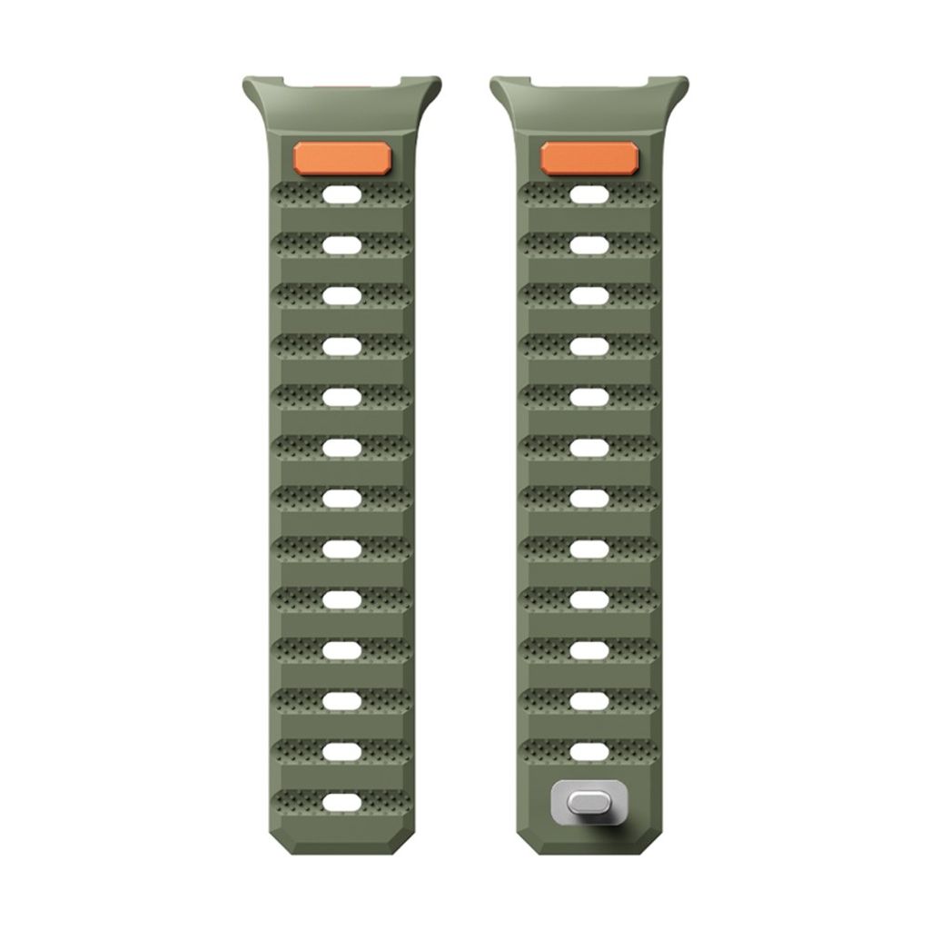 Samsung Galaxy Watch9/9 Classic/8/8 Classic Magnetisk silikon klokkerem - Olivgrønn