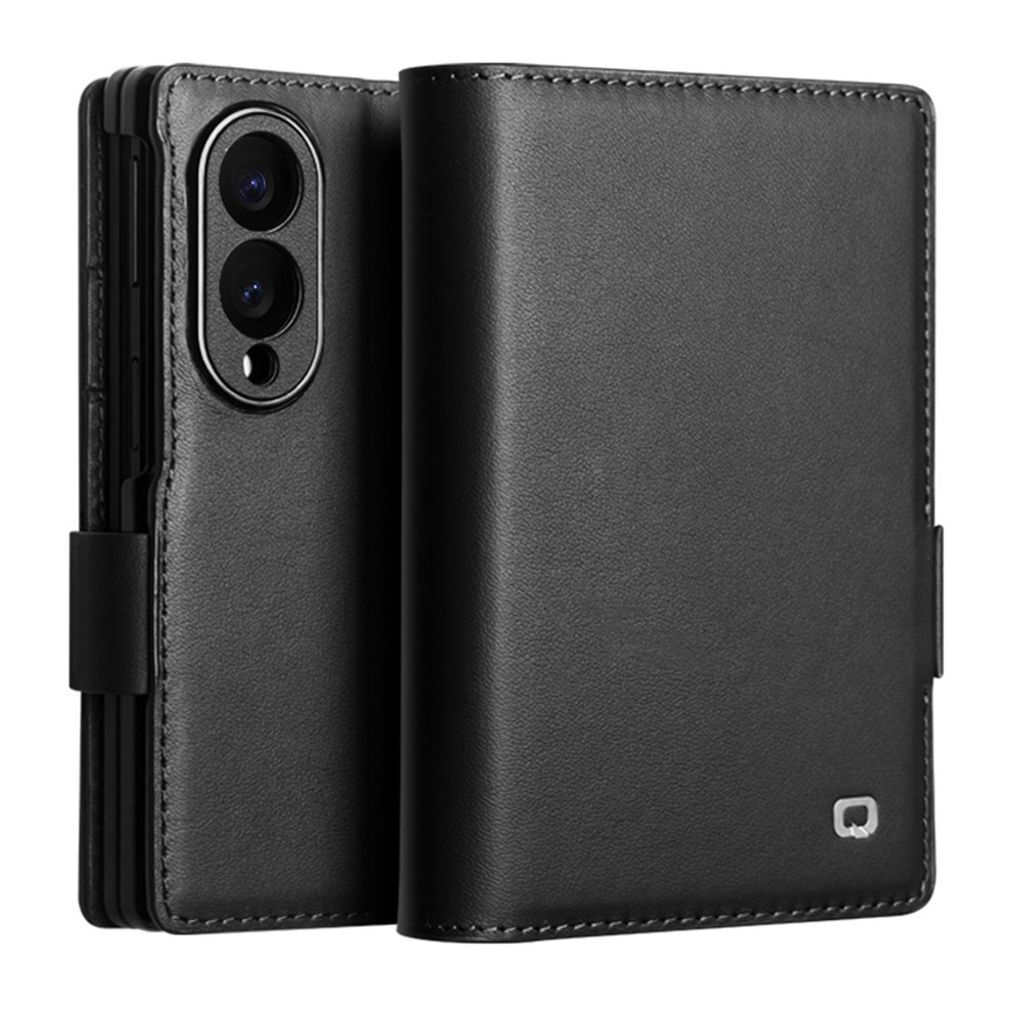 QIALINO Samsung Galaxy Z Fold8 Flip cover i ægte læder - Sort