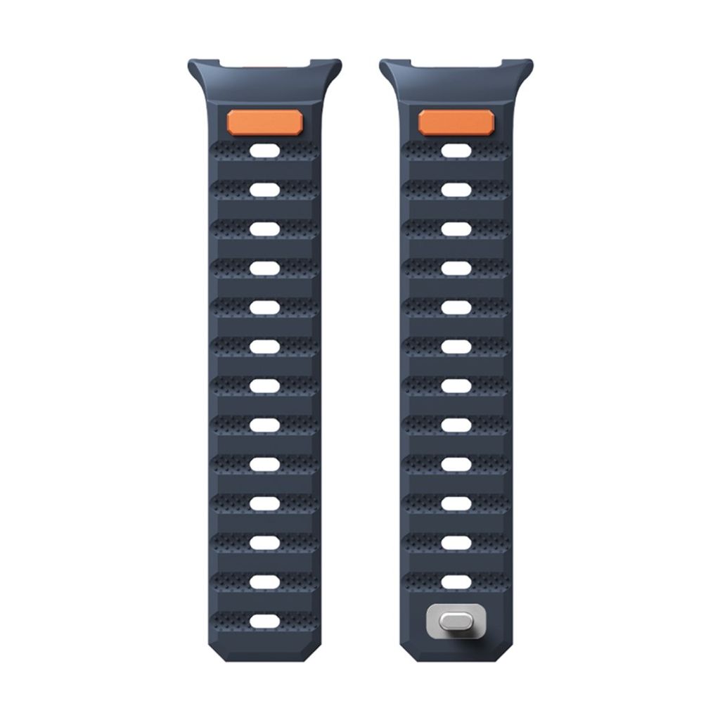 Samsung Galaxy Watch9/9 Classic/8/8 Classic Magnetisk silikon klokkerem - Mørkblå