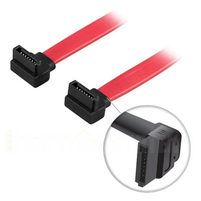 SATA/SAS-kabel, vinklad-vinklad, 0,5m