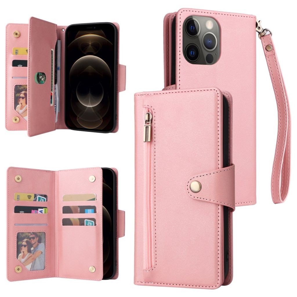 iPhone 12 Pro Max Kotelo Jalusta - Ruusu kultaa