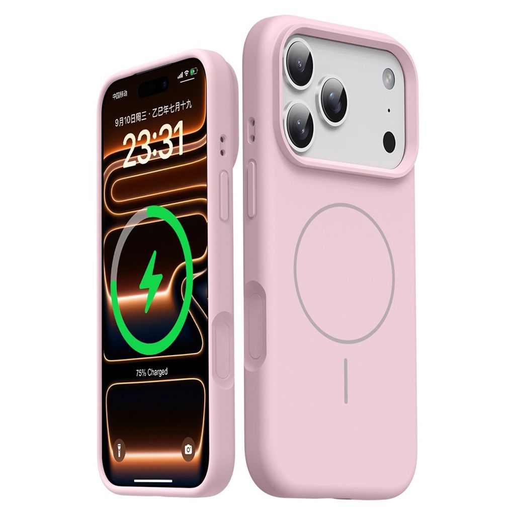 iPhone 18 Pro/17 Pro MagSafe deksel i silikon - Rosa